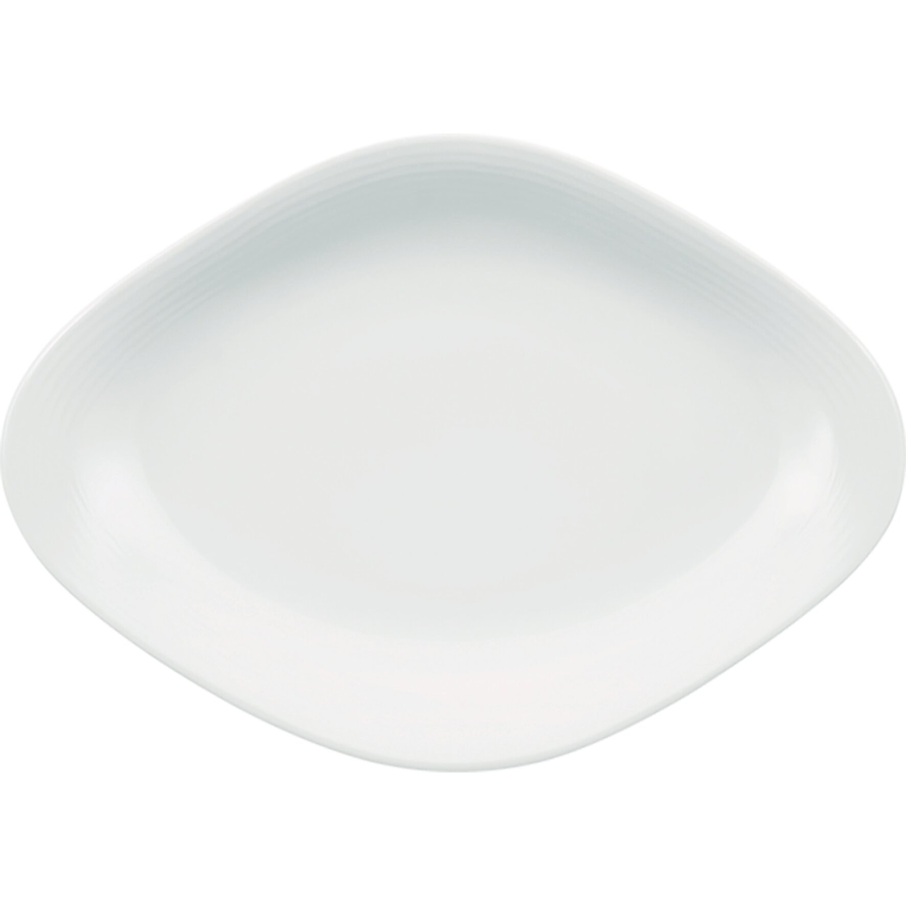 Sedona, Teller flach oval 360 x 250 mm weiß